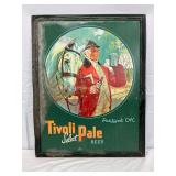 Tivoli Select Pale Beer Self Framed Metal Advertising Sign, 22 x 28