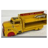 Marx Coca-Cola Steel Toy Delivery Truck with Bottle Racks 12 1/2 x 5 
