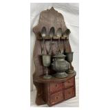 With Pewter Ware Display