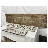 with Carved Lettering