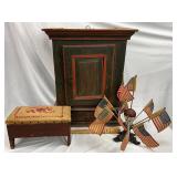 Painted Wood Cabinet