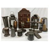 Late 1700s and 1800s Prim Tin ware