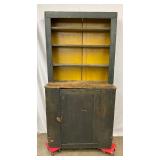 19th Century Painted Stepback