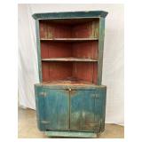 1790-1820 Blue Corner Cupb