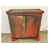 1850 Two-Door Painted Jelly Cupboard 