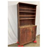 Red Paint and Open Shelving