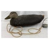 Hand-Carved Cork Duck Decoy