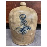 3-Gallon Pennsylvania Stoneware Crock with Cobalt Decoration