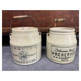 Stoneware Preserves Crocks