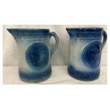 salt glaze stoneware pitchers