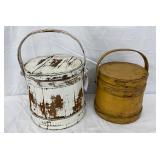 Wooden Firkin Buckets