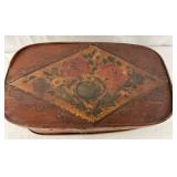 hand-painted floral motif