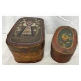 Painted Wooden Brides Boxes