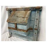 weathered blue finish