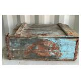 Early Prim. Wooden Bottle Box 