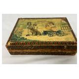 Child’s Picture Blocks with Original Box Featuring Lithographed Designs