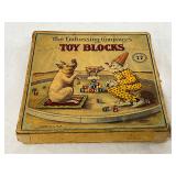 Early Embossing Company Toy Blocks with Original Box