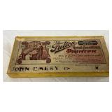 Fulton Great American Printer Kids Toy Ink Pad with Wooden Letter Stamps