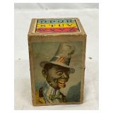 Four Early Stacking Alphabet Blocks with Illustrated Depictions