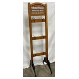 American Wringer Co. Horse-Shoe Brand Wooden Stand with Cast Iron Legs, 18x67 