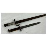 Early War Knives, 15in and 20in with Metal Scabbard