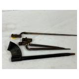 Early World War Era Military Bayonets with Scabbard, 12in to 18in
