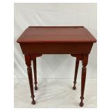 Late 1800s Children’s School Desk with Lift-Top and Turned Legs