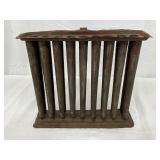 1865 18-Hole Cast Iron Candle Mold, 12x11 