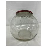Sunshine Biscuit Co. Circa 1902 Glass Jar with Lid