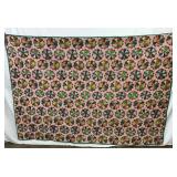 Hand-Stitched Patchwork Quilt with Geometric Star Pattern