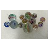 Early Glass Marbles with Unusual Colors