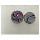 Swirl Pattern Glass Marbles in Multicolor Design
