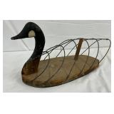 1940s Canvasback Decoy Frame with Wood and Wire Construction