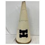 Large 1958 Hillsboro, NC High School Megaphone with Handle