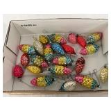 21 Glass Pinecone Christmas Tree Ornaments