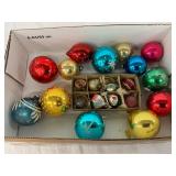 Early Glass Christmas Ornaments in Assorted Colors and Designs