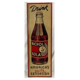 Nichol Kola Tin Tacker Embossed Sign, 8in x 24in