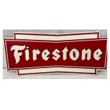 13×5 1/2 Inch Metal Firestone Bow Tie Sign