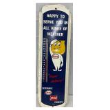 8×27 Metal Esso Advertising Thermometer