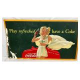 1948 Coca-Cola Advertisement Poster: ‘Play Refreshed, Have a Coke’, 36×20
