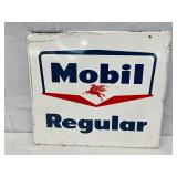 14×12 Mobil Regular Porcelain Pump Plate Sign