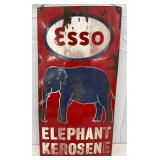 Esso Elephant Kerosene 12×24 Porcelain Advertising Sign