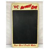 1962 Single-Sided 18in x 30in Metal VC Harvest King Menu Sign