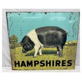 48×42 Double-Sided Hampshire Pig Sign