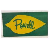 48x26  Powell Advertising Metal Single-Sided Sign