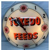 15in. Tuxedo Feeds Double Bubble Advertising Clock by Advertising Products Inc.
