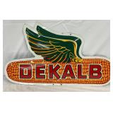 Dekalb Emb. Metal Convex Sign, 28in x 16in