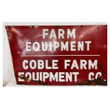 SSP Farm Equipment Sign for Coble Farm Equipment Co., 60 x 36 in.