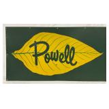 Powell Tobacco Metal Sign, 48in x 25in