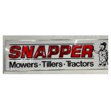 Emb. Snapper Sign with Wooden Back, 71in x 21in